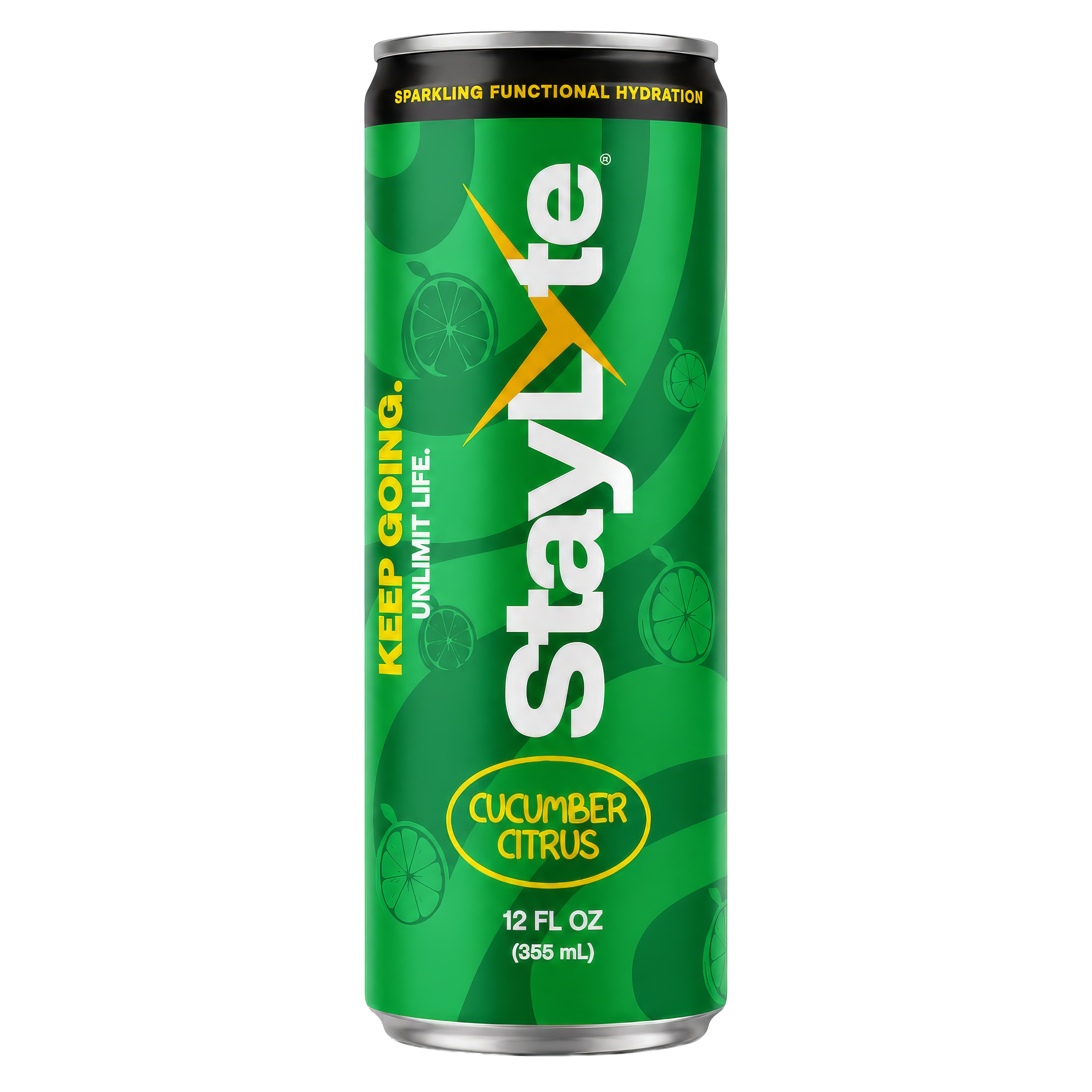 StayLyte Cucumber Citrus sparkling functional hydration can